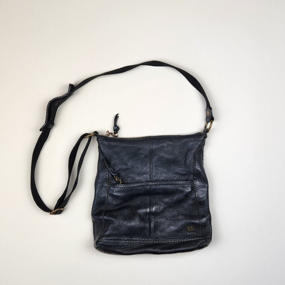 The Sak Iris Leather Crossbody Purse Black